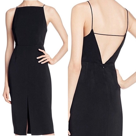 Keepsake the Label Open Back Cocktail Dress Black Women's Size Small NWT - Picture 1 of 6